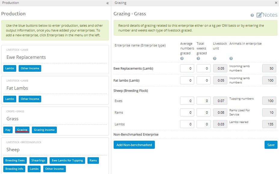 graphical user interface, table